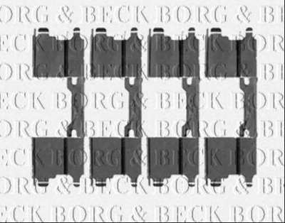 BORG & BECK bbk1315 -  Комплектующие, колодки дискового тормоза